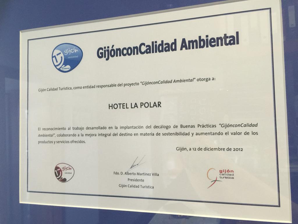 Hotel La Polar Gijón Eksteriør billede